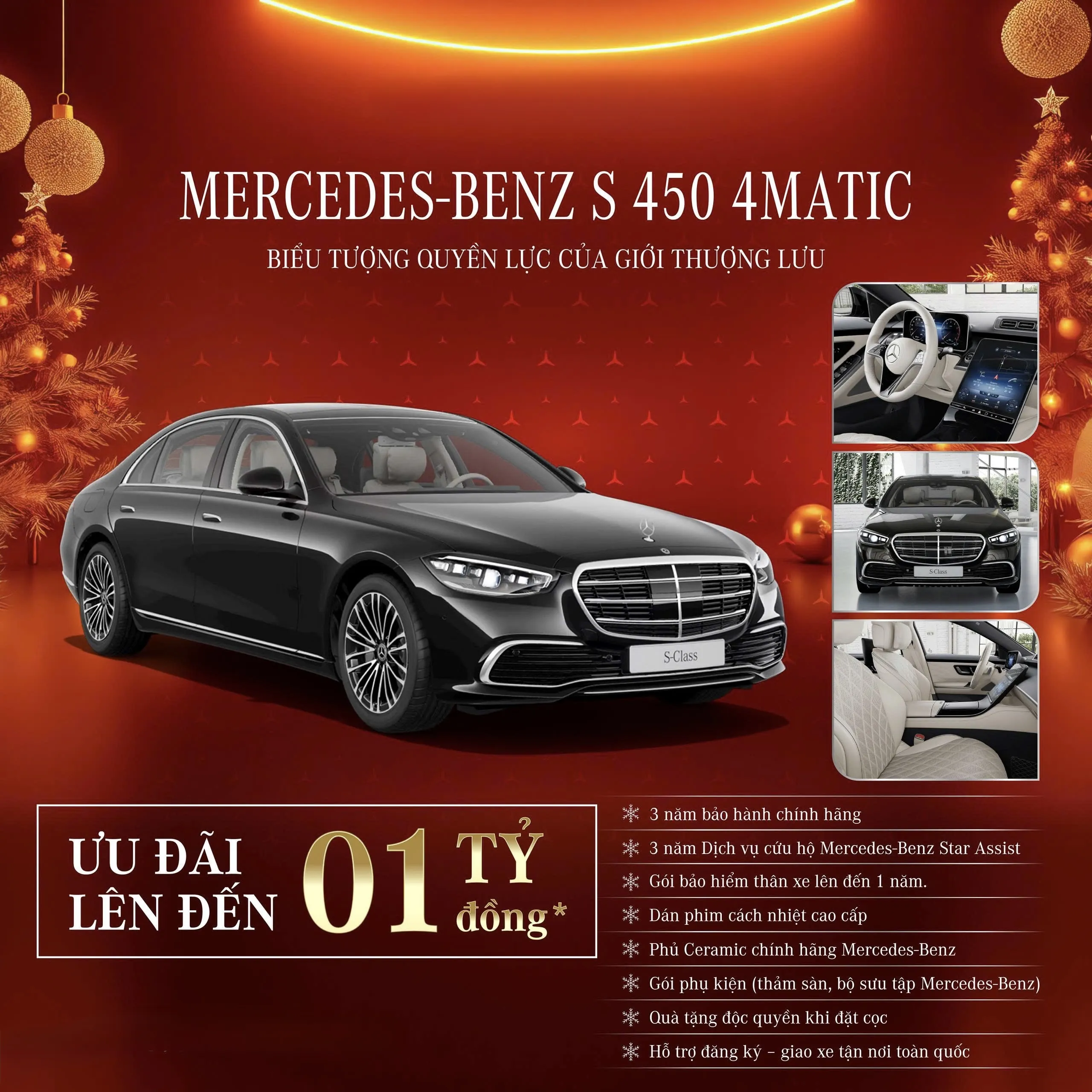 Ưu Đãi Mercedes-Benz S 450 4Matic Trong Tháng 2/2026
