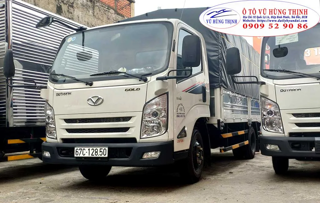 bàn giao xe tải đô thành 3.5 tấn cho khách hàng tây ninh