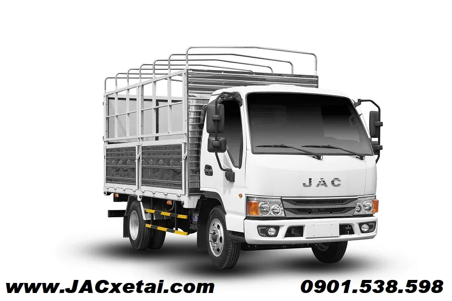Hình ảnh xe tải JAC H200 E5 thùng bạt và JAC H250 thùng bạt, với tải trọng lần lượt là 1.9 tấn và 2.49 tấn