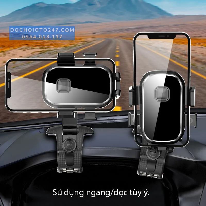 Kẹp đt trên ô tô gắn vào khe cửa gió, giải pháp gọn gàng cho nội thất xe