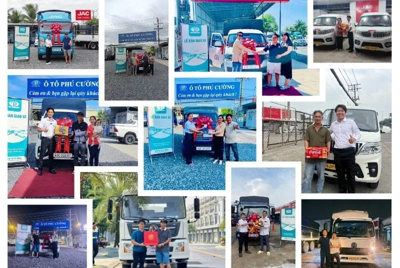 Hình ảnh khách hàng đến mua xe tại showroom, cho thấy sự tin tưởng vào thương hiệu và các dòng xe