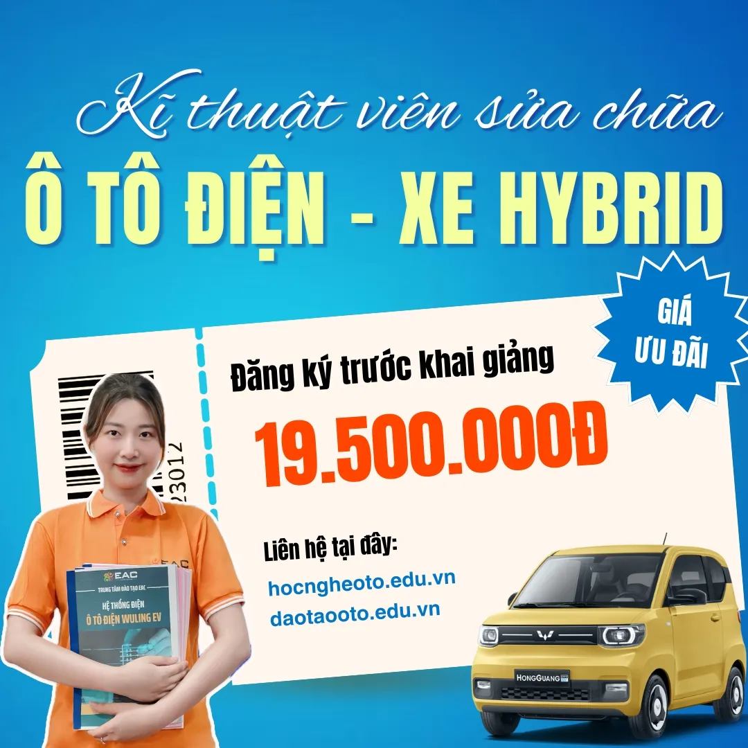 Lớp học allintitle:khóa học sửa chữa ô tô điện và hybrid đang thực hành