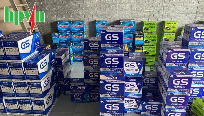 bình ắc quy gs chính hãng, đa dạng mẫu mã