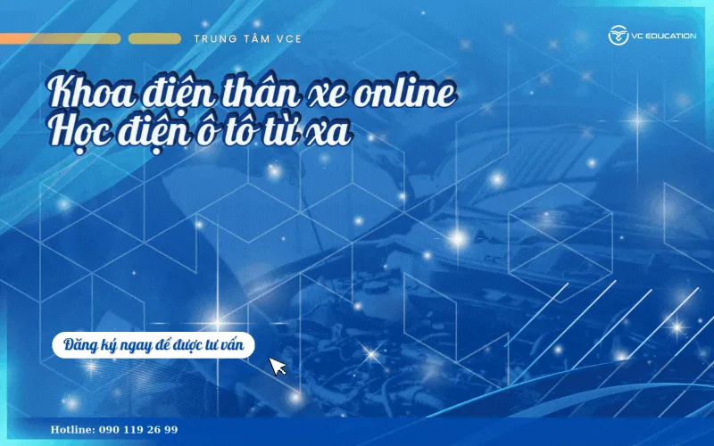 Khóa học điện thân xe online