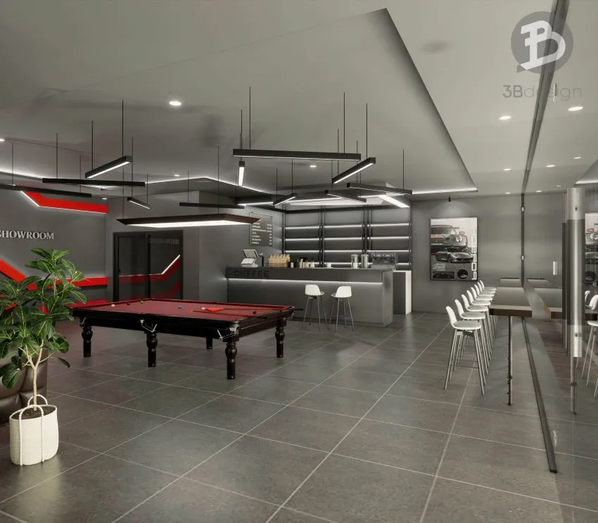 Không gian khu chờ của khách hàng với thiết kế cao cấp