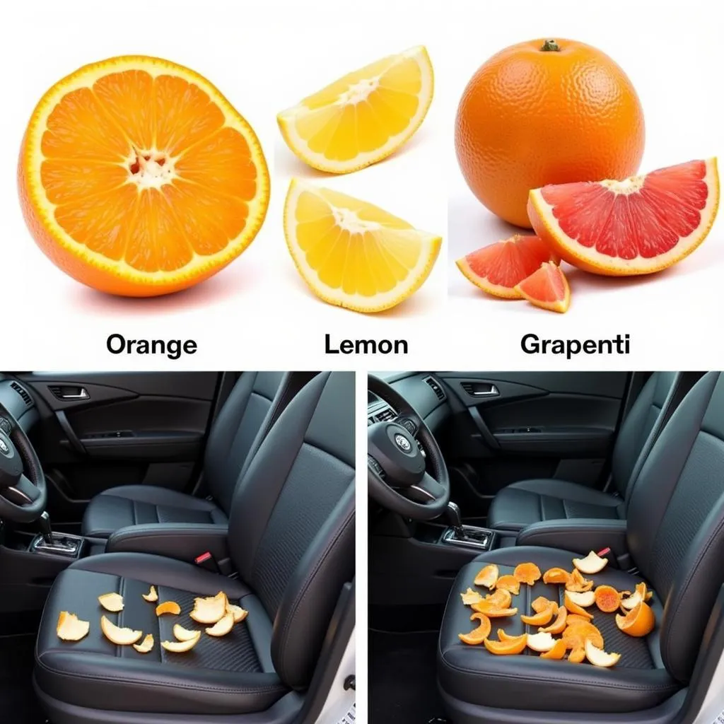 Sử dụng vỏ cam, chanh, bưởi để khử mùi nước mắm trong xe ô tô hiệu quả bằng tinh dầu tự nhiên