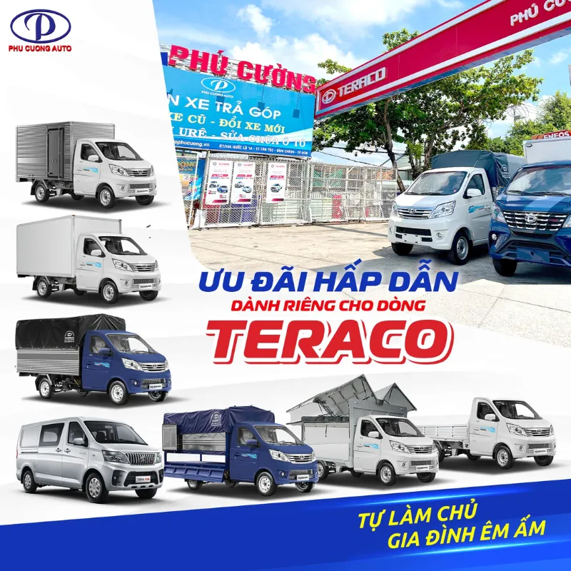 Khuyến mãi Teraco và các dịch vụ hỗ trợ khách hàng mua xe