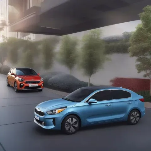 Hình ảnh minh họa xe ô tô đỗ trong bãi đậu xe chật hẹp, liên quan đến cách tính chiều rộng xe ô tô