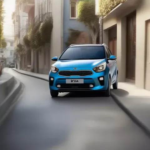 Xe ô tô di chuyển qua con phố hẹp, làm nổi bật tầm quan trọng của việc biết cách tính chiều rộng xe ô tô khi lái xe trong đô thị