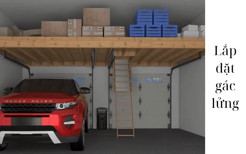 diện tích nhà để xe ô tô