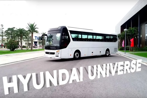 Kích thước xe khách Hyundai 50 chỗ