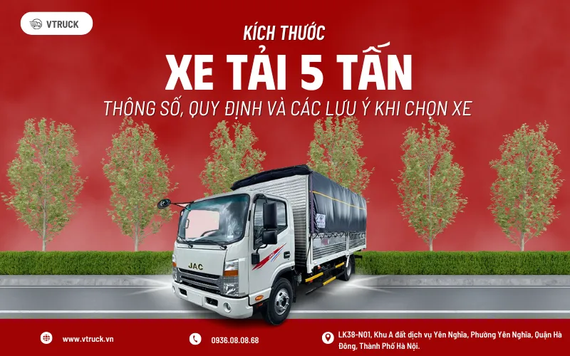 Chiều cao xe tải 5 tấn ảnh hưởng đến khả năng di chuyển