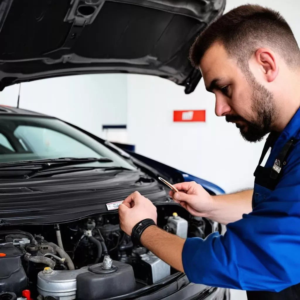 Dấu hiệu nhận biết qua tem nhãn nguồn gốc xuất xứ và tiêu chuẩn khí thải trên xe ô tô nhập khẩu