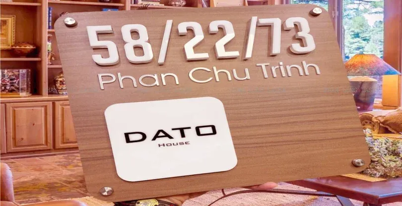 Sản phẩm mẫu biển số nhà bằng gỗ đẹp mắt