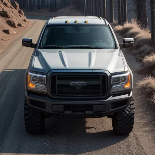 Kỹ thuật viên đang lắp đặt dàn đèn nóc xe bán tải tại xưởng