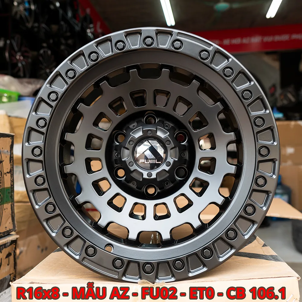 Lazang ô tô 16 inch 6 lỗ lắp cho xe bán tải Mẫu AZ-FU02 – Hình 01