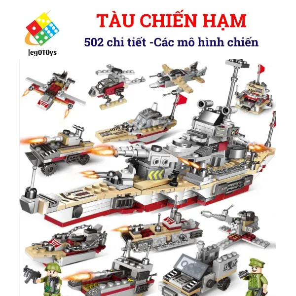 Tàu chiến 502 mảnh ghép với thiết kế đơn giản nhưng vẫn đảm bảo tính thẩm mỹ quân sự