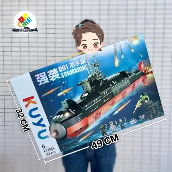 Mô hình tàu ngầm tấn công loại 6 với thiết kế khí động học tối ưu