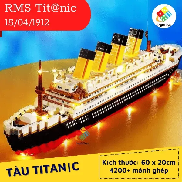 Mô hình tàu Titanic huyền thoại với quy mô lớn và số lượng chi tiết khổng lồ