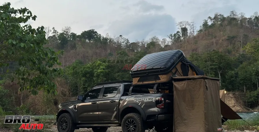 Lều ngủ trên nóc xe bán tải