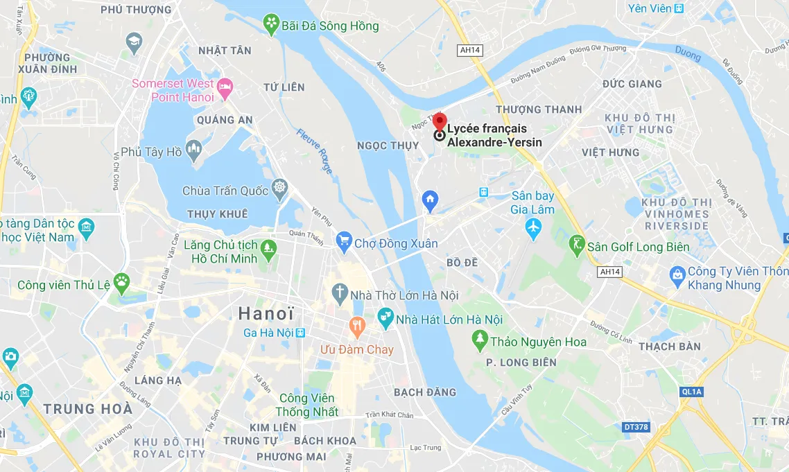 Khuôn viên kiến trúc hiện đại của trường quốc tế Pháp Alexandre Yersin tại Long Biên