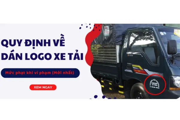 quy định về logo cửa xe tải