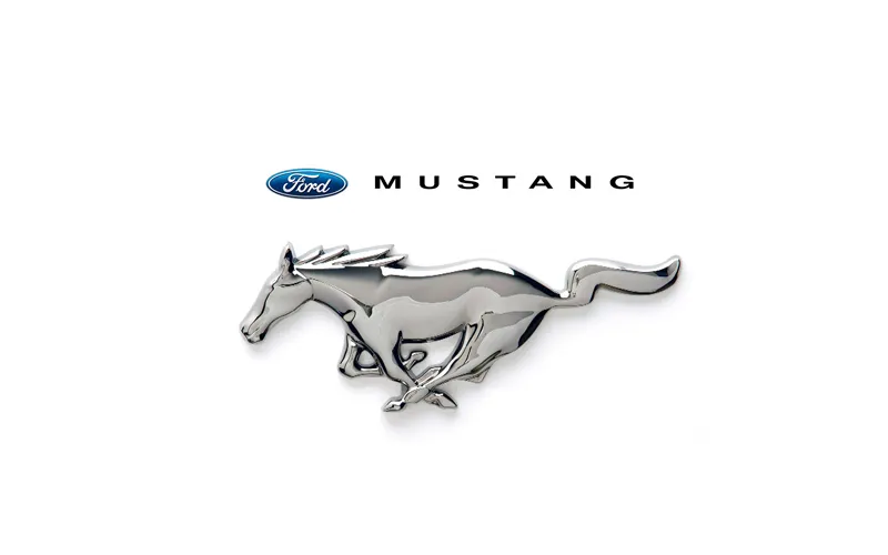 Logo xe hơi hình con ngựa Ford Mustang
