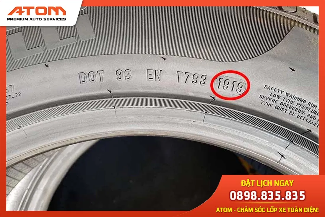 Tuổi thọ tối đa của nhiều loại lốp ô tô hiện nay là khoảng 7 năm