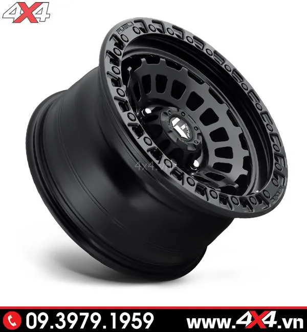 Độ mâm xe Ford Ranger: Mâm Fuel Zephyr màu đen cực ngầu và hầm hố