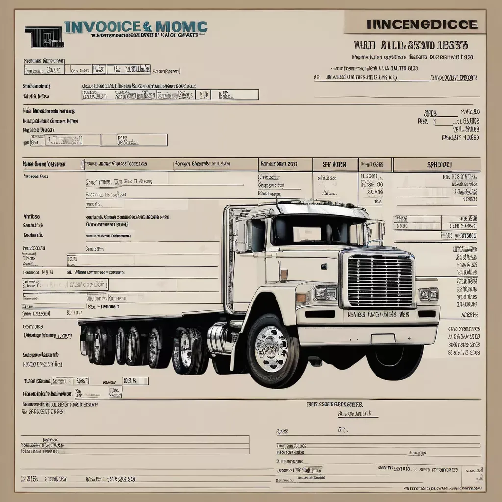 Hình ảnh minh họa chi tiết mẫu hóa đơn mua bán xe tải cũ chính xác