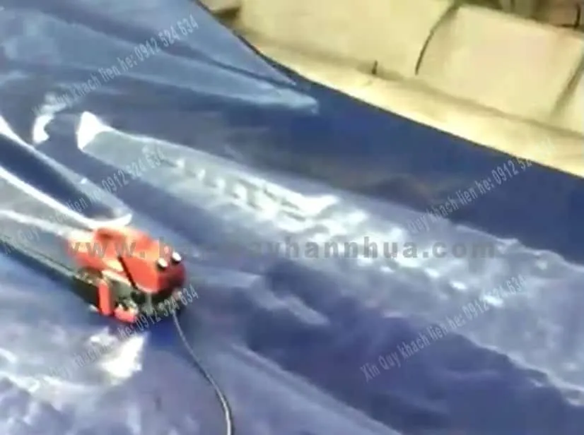 Quy trình hàn bạt che mưa nắng bằng máy RFT 501 chính xác