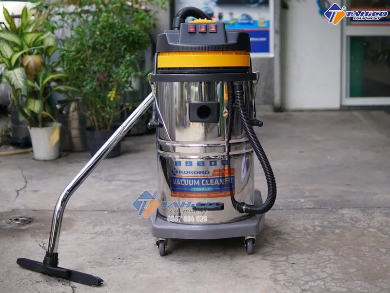 Máy hút bụi công nghiệp 80 lít Kokoro T585-3 chuyên dụng cho tiệm rửa xe ô tô