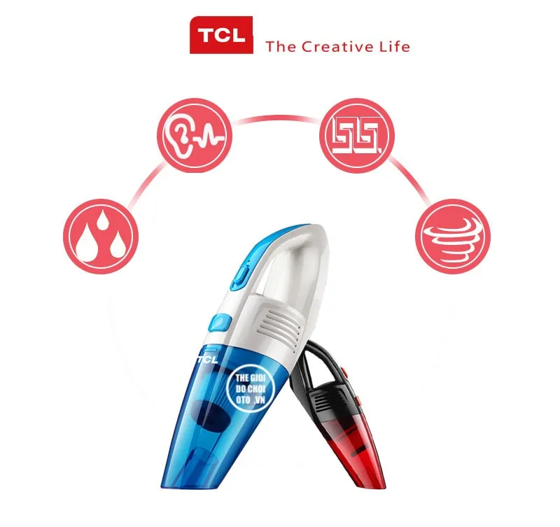 Thiết kế nhỏ gọn của máy hút bụi TCL với vật liệu nhựa cao cấp
