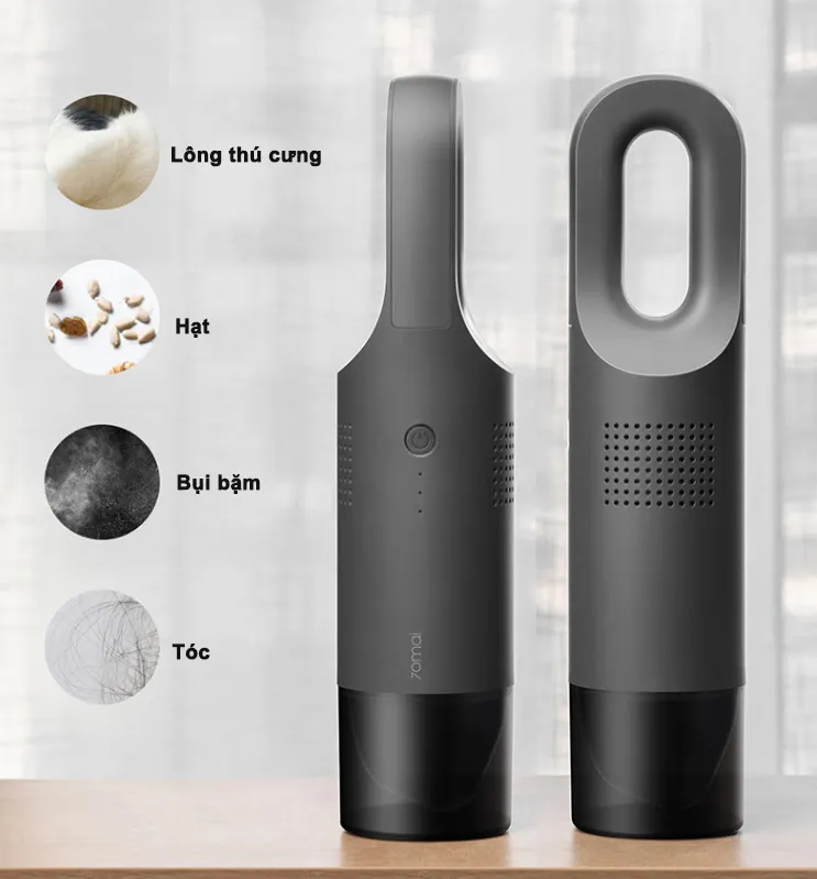 Máy hút bụi ô tô Xiaomi 70mai PV02 với lực hút siêu mạnh 5000Pa