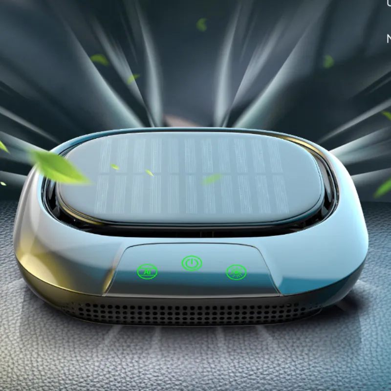 Máy khử mùi ô tô năng lượng mặt trời PURUN với công nghệ ion âm hiệu quả