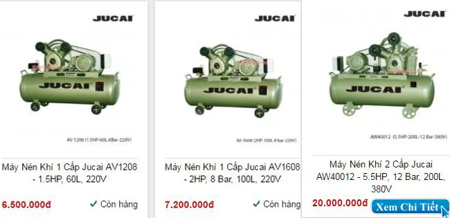 Máy nén khí cho trạm rửa xe ô tô