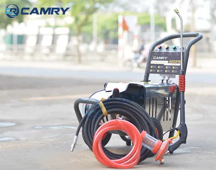 Máy rửa xe ô tô cao áp 3 pha dùng trong mô hình rửa xe không chạm