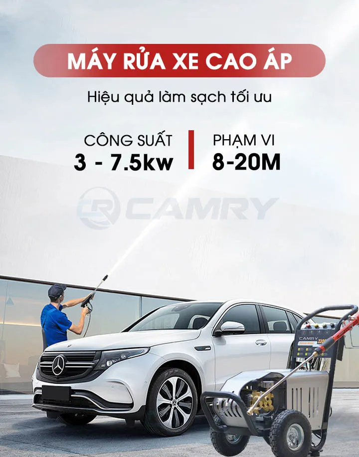 Máy rửa xe ô tô cao áp chuyên nghiệp, hiệu suất cao