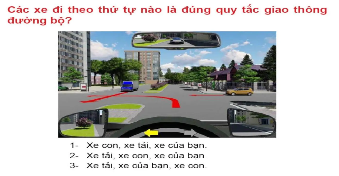 Các mẹo thi lý thuyết B2 về câu hỏi về sa hình