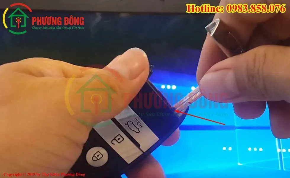 Cách tách chìa khóa Kia