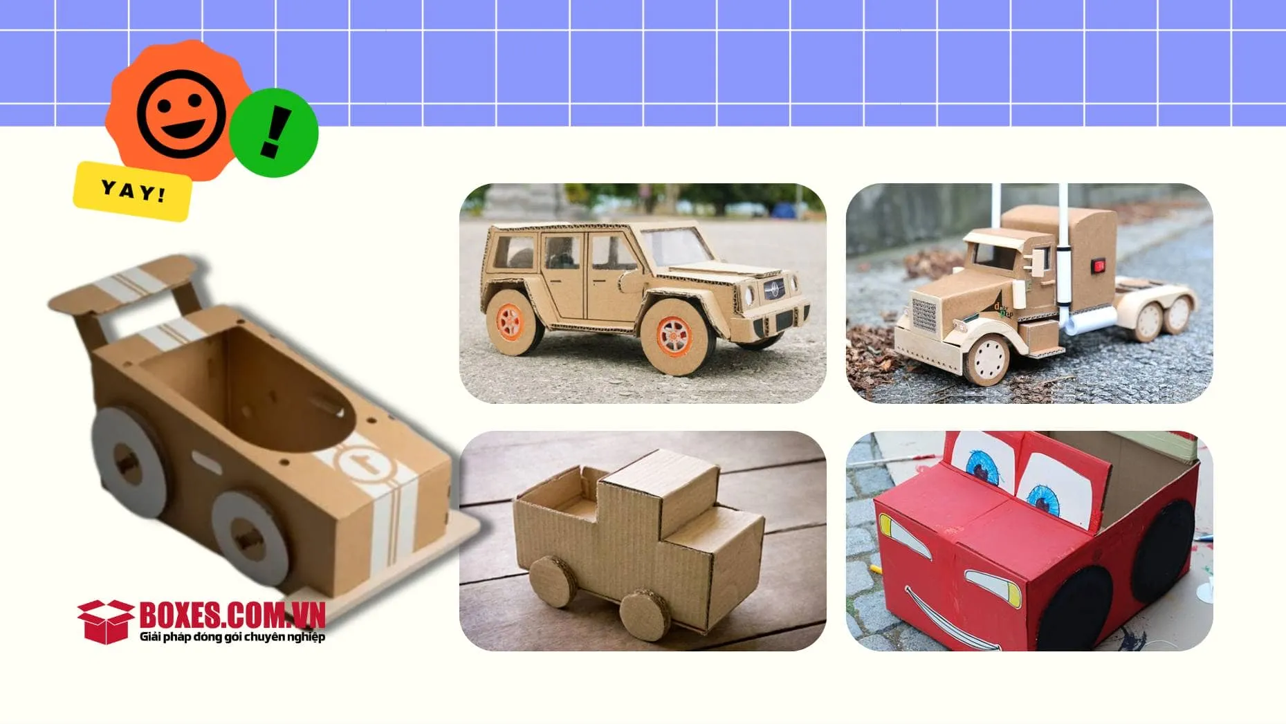 Một vài ý tưởng ô tô từ bìa cát tông