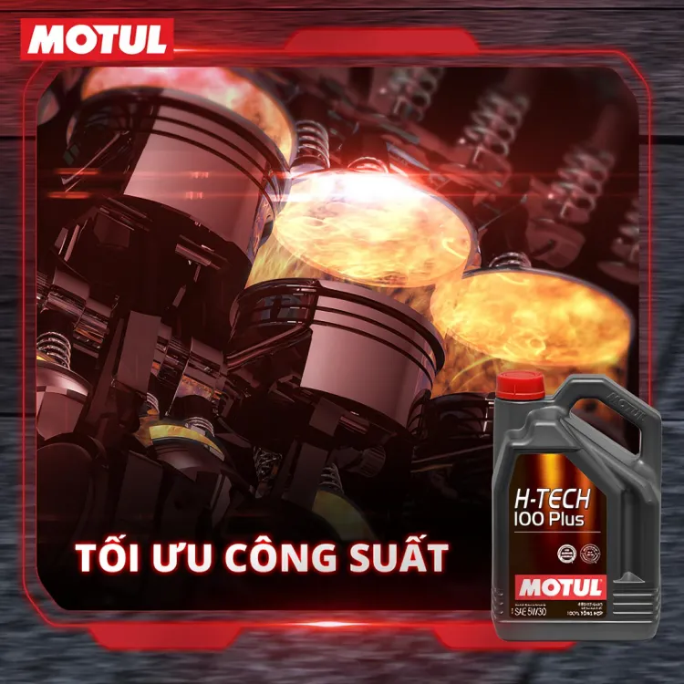 MOTUL H-TECH 100 PLUS 5W30 SP đáp ứng tiêu chuẩn API SP, là một phần quan trọng trong cách chọn dầu nhớt cho xe ô tô
