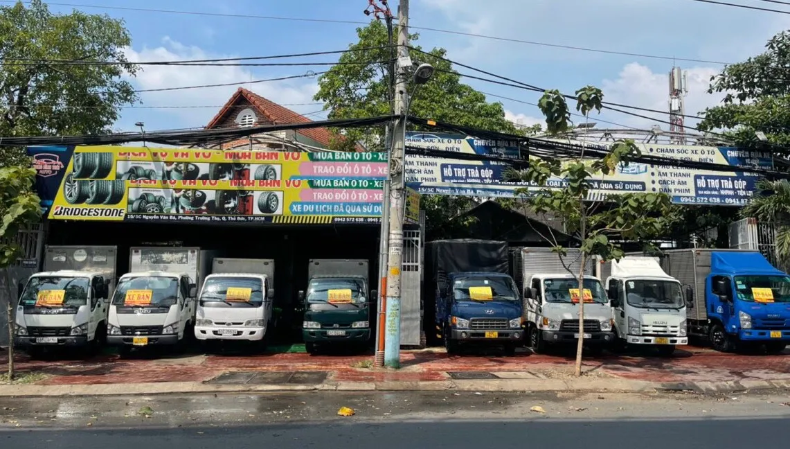 Cửa hàng mua bán xe tải cũ tại Biên Hòa, Đồng Nai