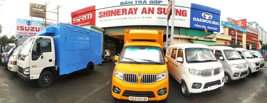 Hình ảnh thực tế tại chợ xe bán tải cũ và xe tải cũ An Sương