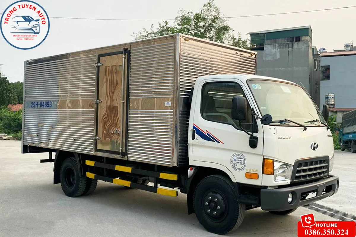 Xe tải Hyundai HD99 thùng kín tải trọng 6.5 tấn mạnh mẽ