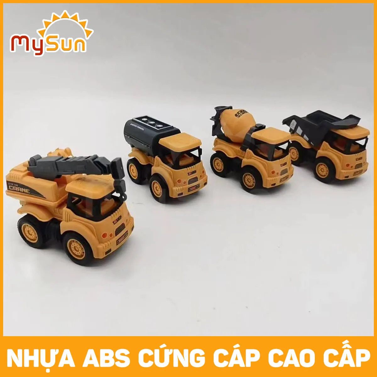 Mô hình xe cần cẩu xe ben đồ chơi cho trẻ tại các thành phố lớn