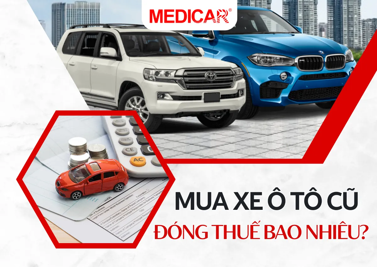 Biểu tượng tính toán chi phí thuế xe ô tô cũ