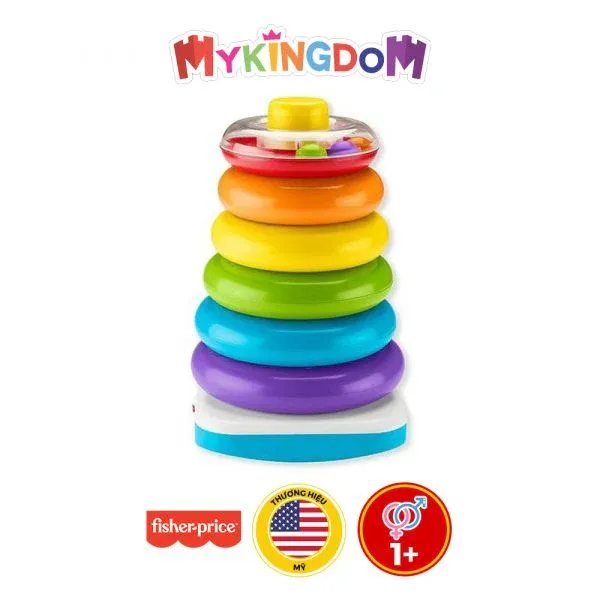 Tháp vòng xếp chồng khổng lồ hỗ trợ bé vận động và phân loại kích thước