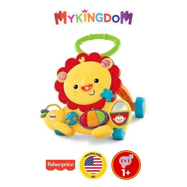 Xe tập đi sư tử Fisher Price hỗ trợ vững chắc cho những bước đi đầu đời của bé