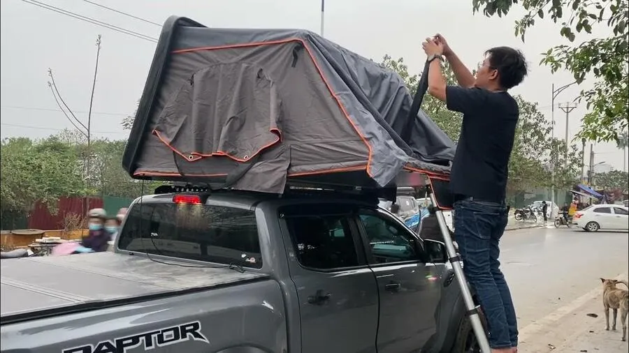 Nâng cấp lều cắm trại trên bán tải thương hiệu Hamer Camp